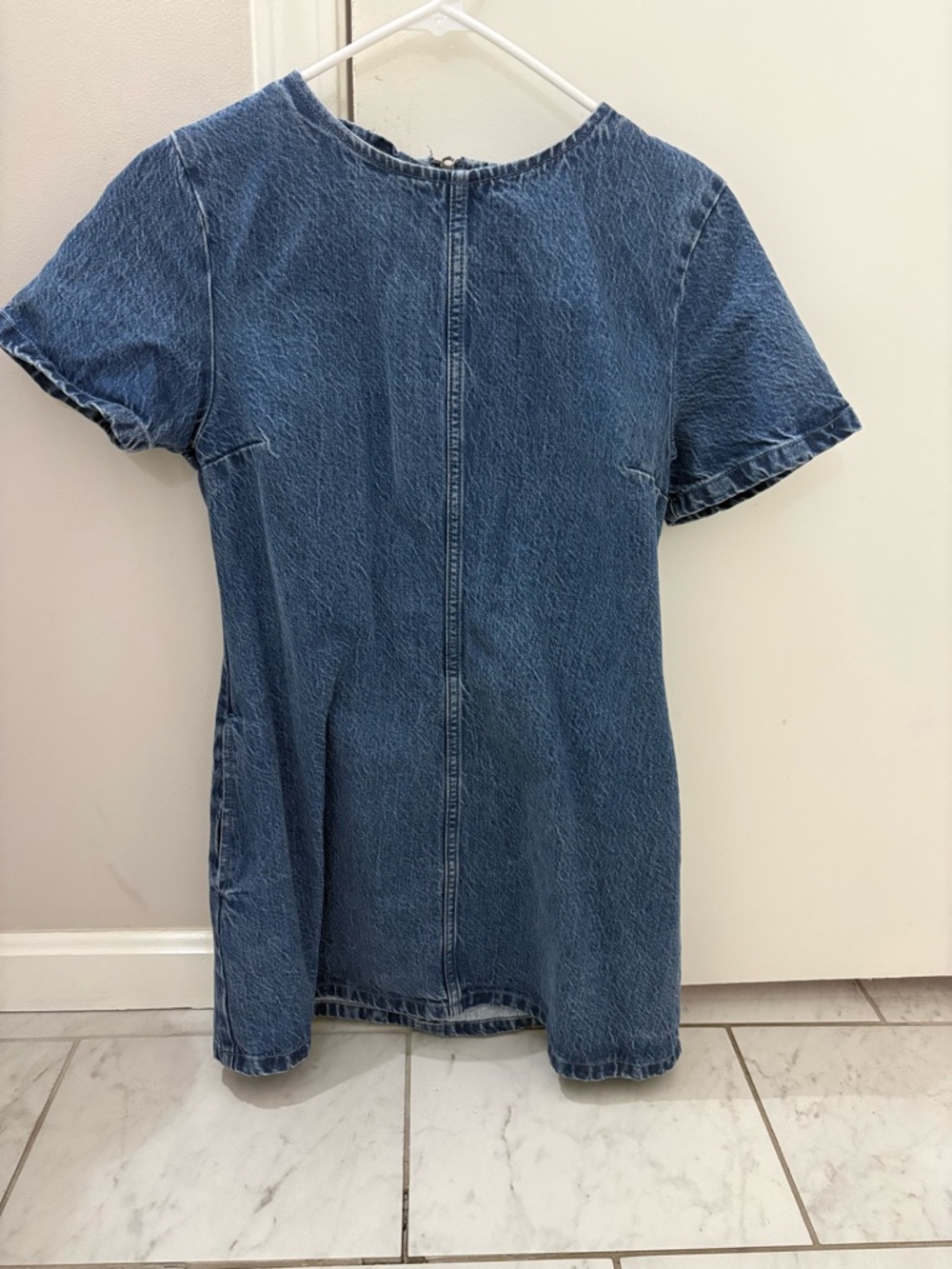 Abercrombie & Fitch Denim Mini Dress - Blue
